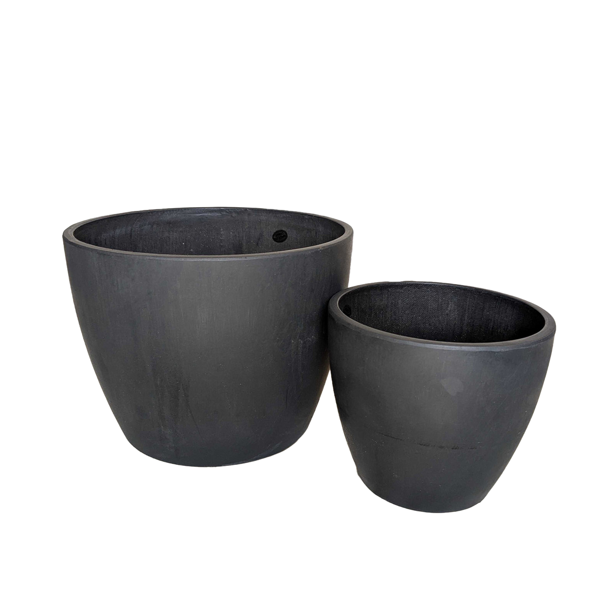Black and TerraCotta Eco Pots