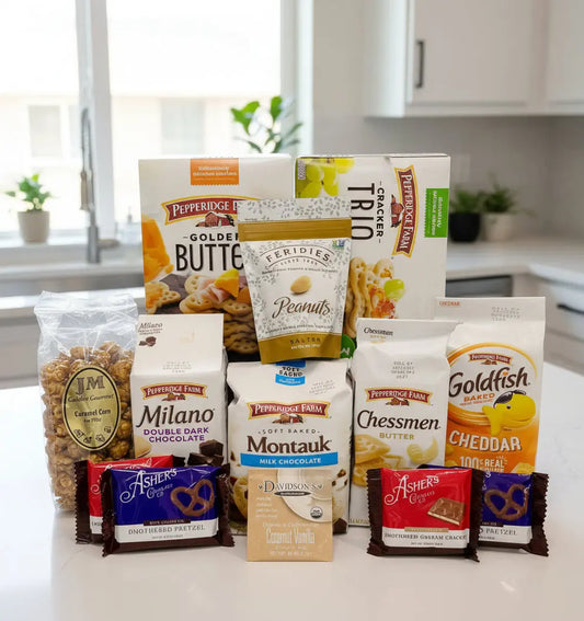 Jenny's Large Floral Gift Box - Pepperidge Farm Cookies & Gourmet Snacks