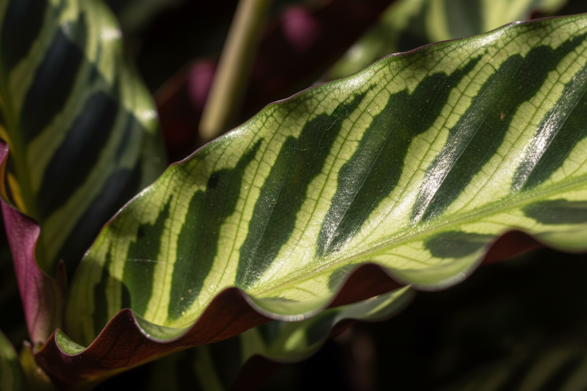 Calathea Rattlesnake – close-up leaf detail