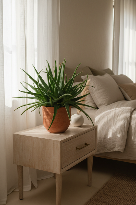  My Aloe Leaves in the bedroom are turning brown