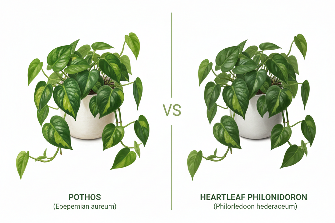 Pothos vs. Philodendron: 