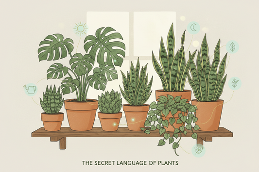 Colorful houseplants with expressive personalities in a bright home