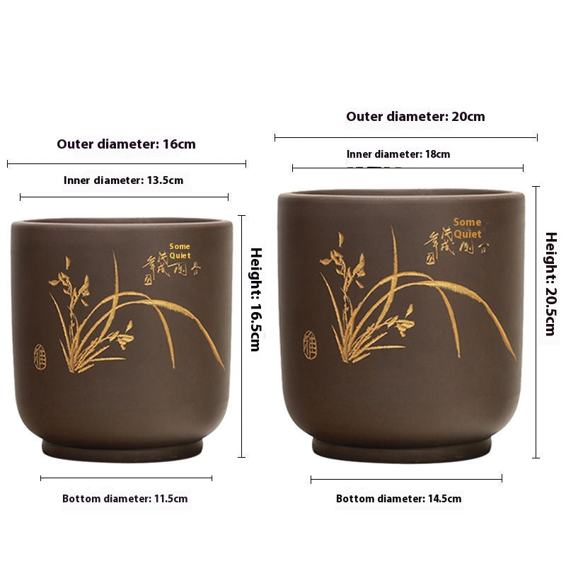 Purple Sand Flower Pot Plant Pot