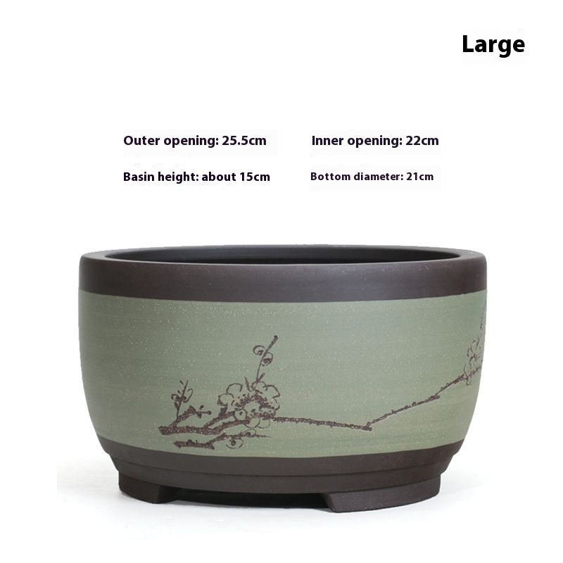 Purple Sand Flower Pot Plant Pot