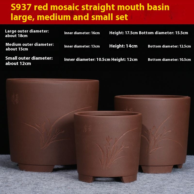 Purple Sand Flower Pot Plant Pot