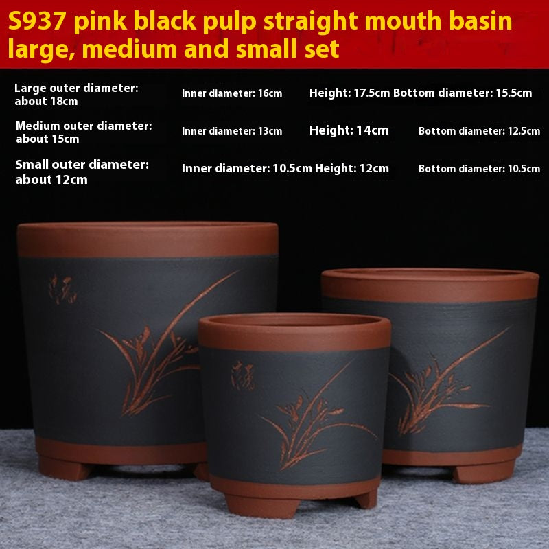 Purple Sand Flower Pot Plant Pot