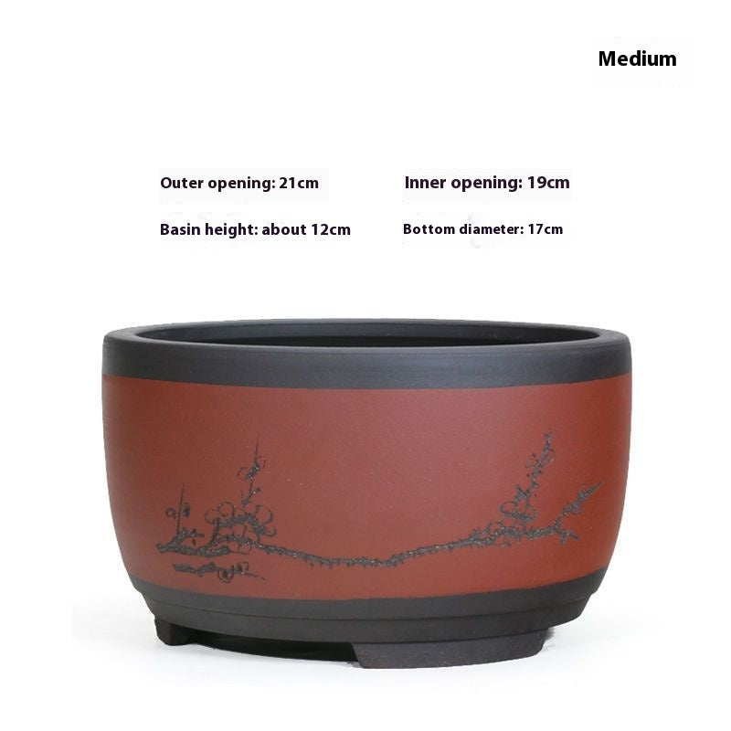 Purple Sand Flower Pot Plant Pot