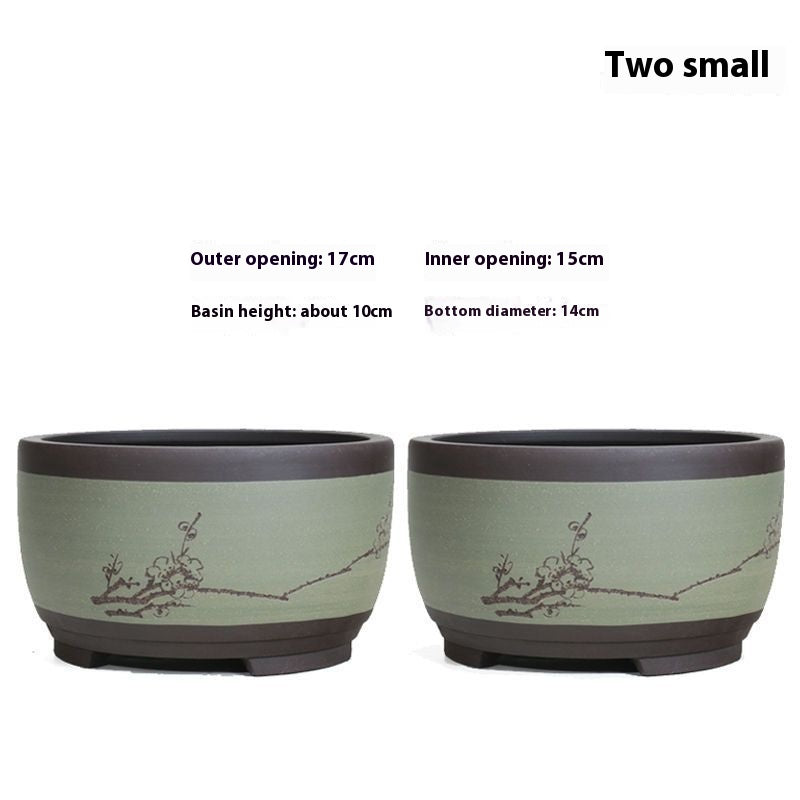 Purple Sand Flower Pot Plant Pot