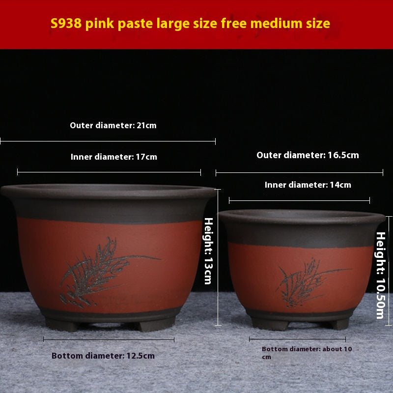 Purple Sand Flower Pot Plant Pot