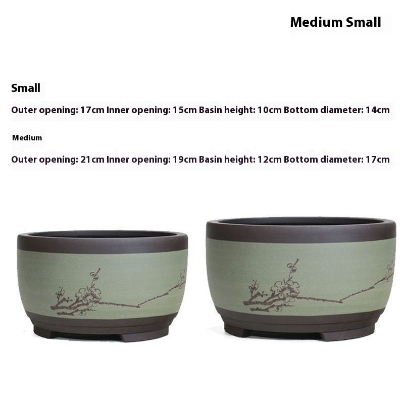 Purple Sand Flower Pot Plant Pot