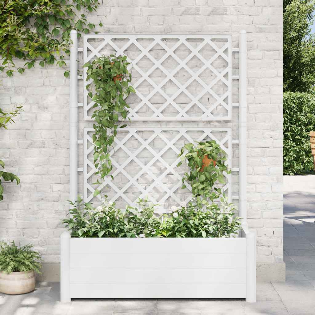 plant pots with trellis 100x PP   plant pots