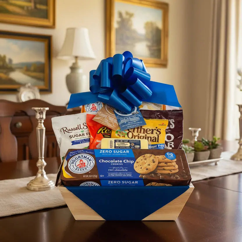 Sugar-Free Diabetic Gift Basket - Premium Treats & Snacks