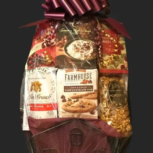 Large Wire House Gift Basket - Realtor Gift