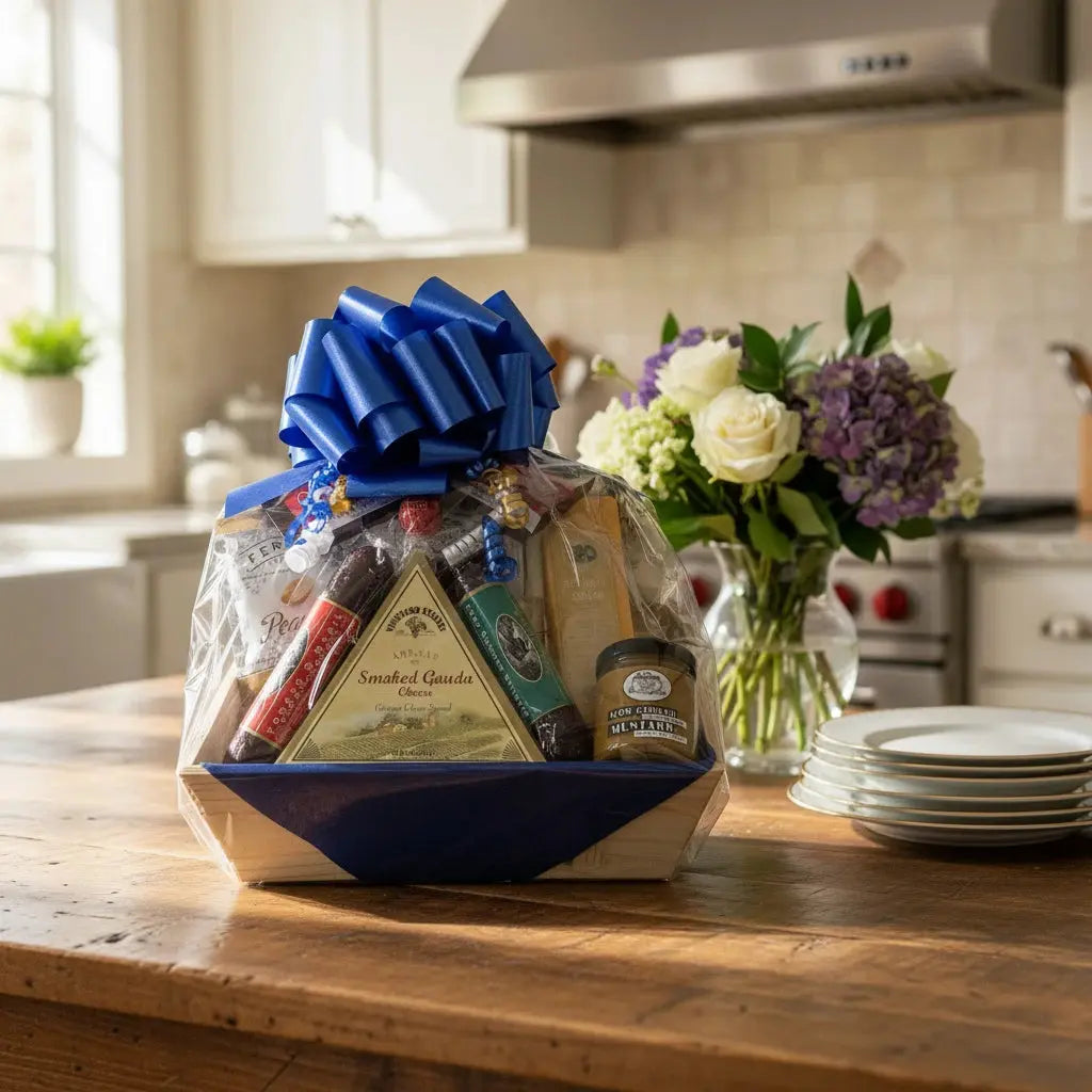 Jenny's Italian Sausage & Cheese Gift Basket - Premium Charcuterie Gift
