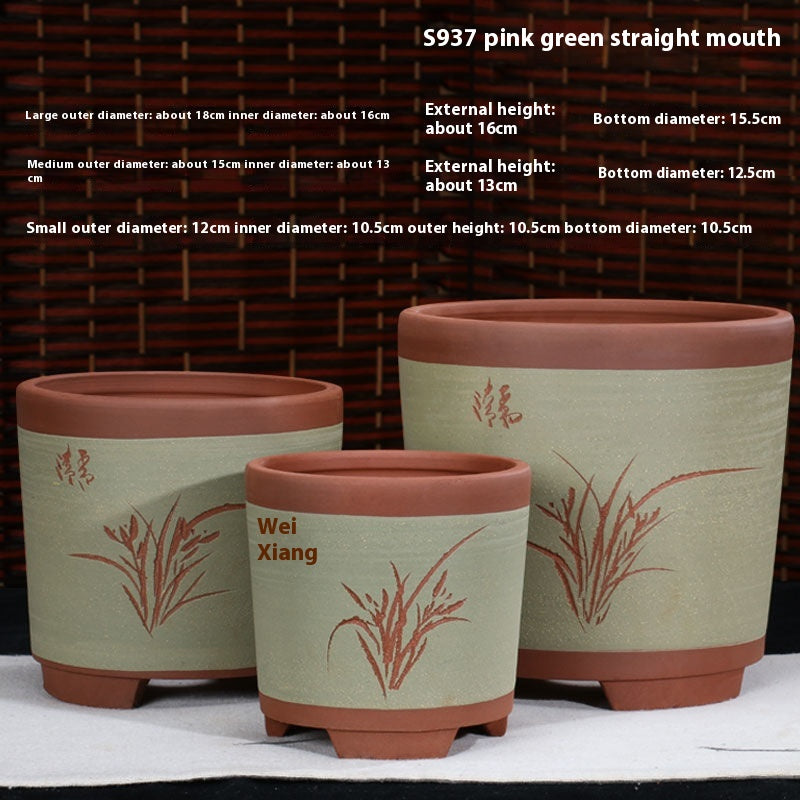 Purple Sand Flower Pot Plant Pot