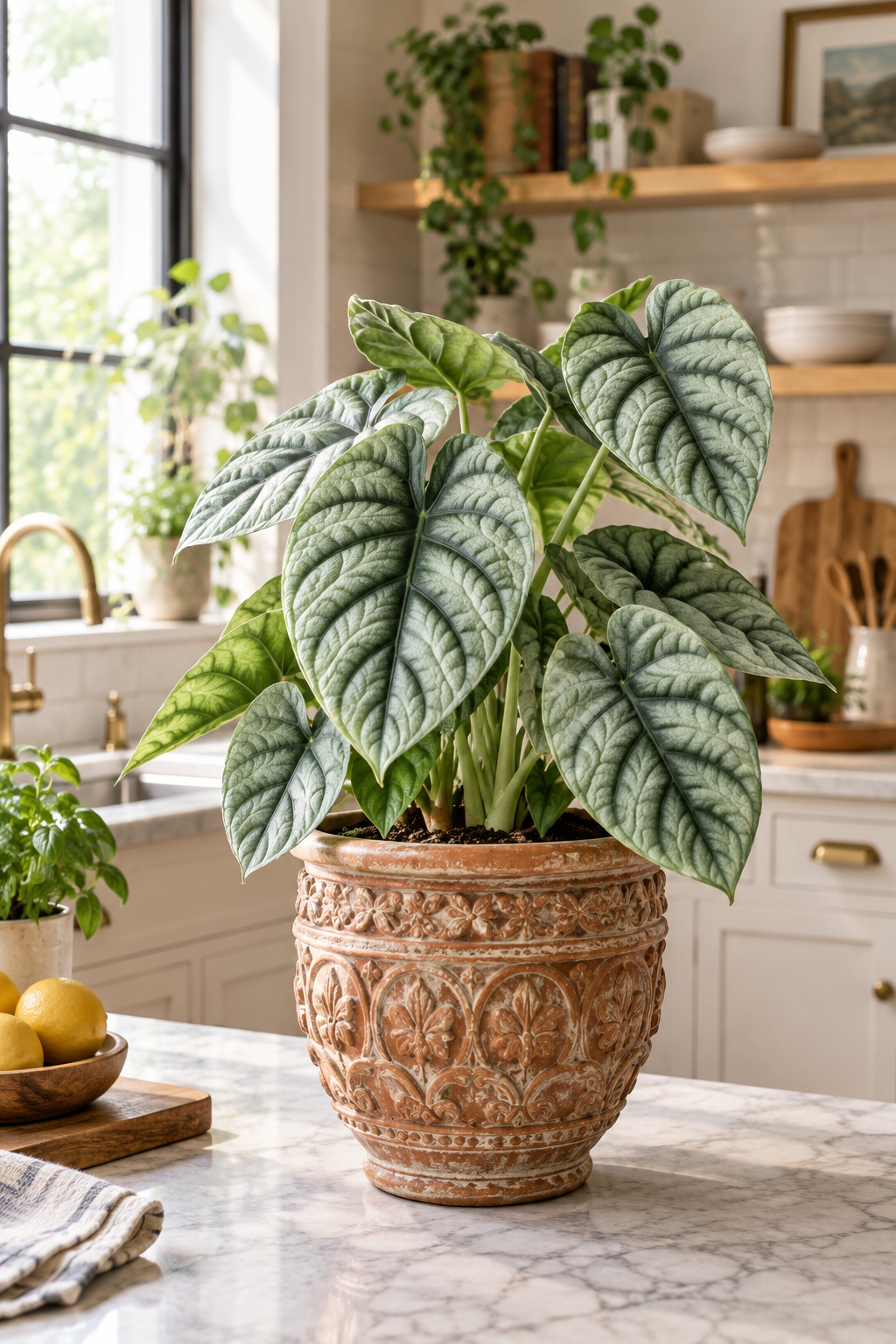 Alocasia 'Dragon Scale Mint'
