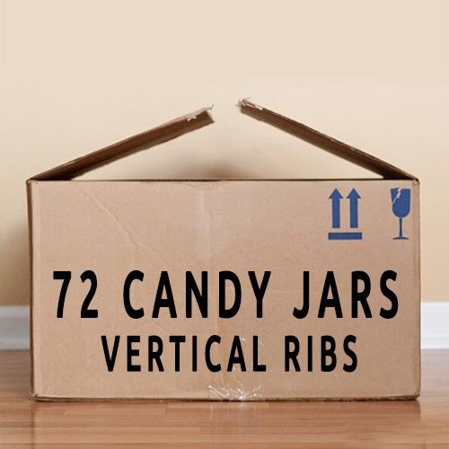 Candy Jars - Vertical Ribs