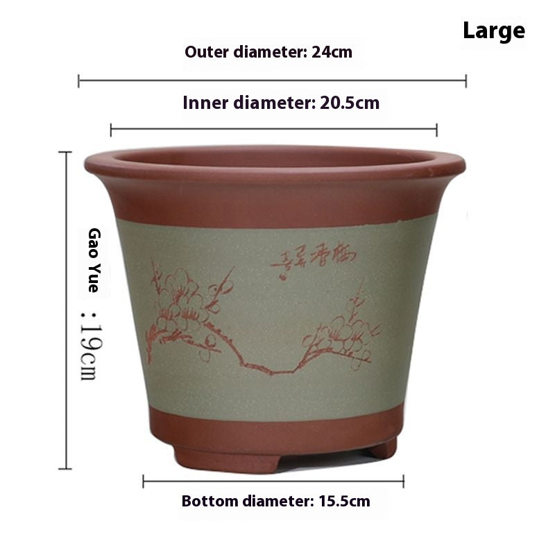 Purple Sand Flower Pot Plant Pot