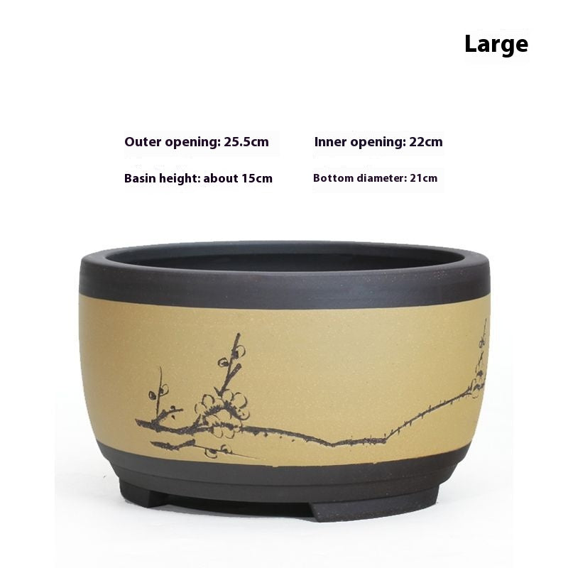 Purple Sand Flower Pot Plant Pot