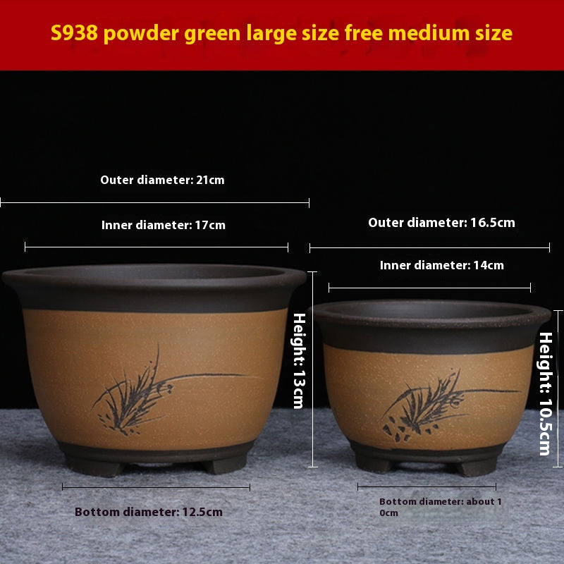 Purple Sand Flower Pot Plant Pot