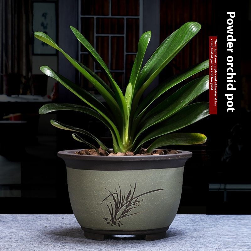 Purple Sand Flower Pot Plant Pot