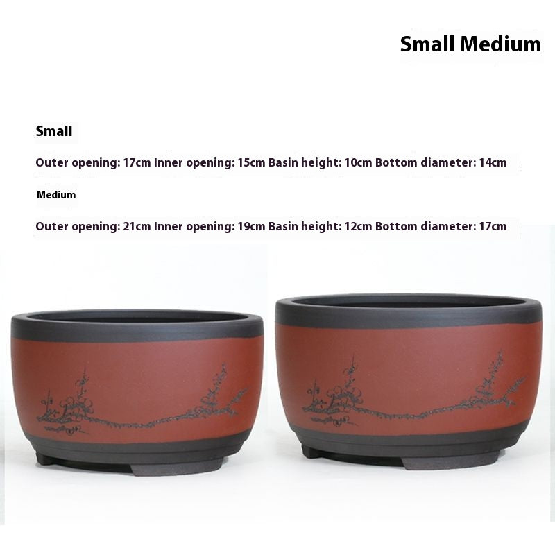 Purple Sand Flower Pot Plant Pot