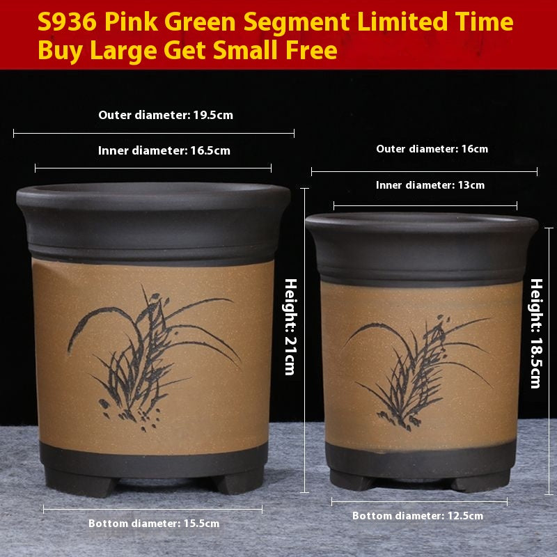 Purple Sand Flower Pot Plant Pot