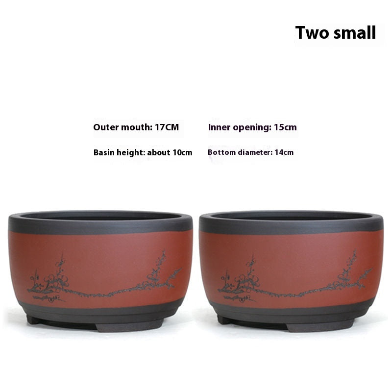 Purple Sand Flower Pot Plant Pot