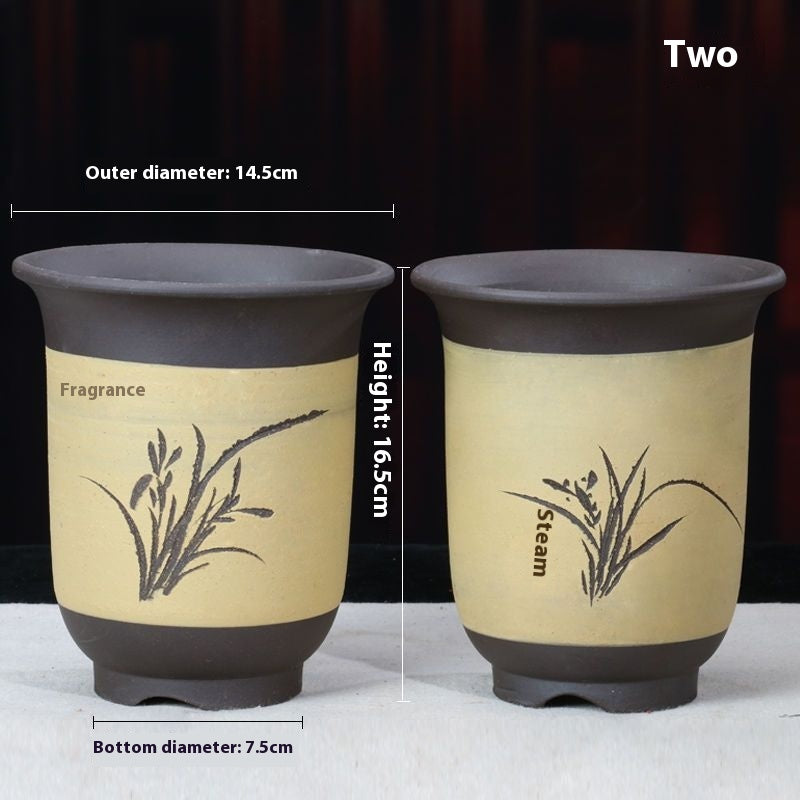 Purple Sand Flower Pot Plant Pot