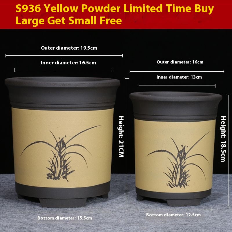 Purple Sand Flower Pot Plant Pot