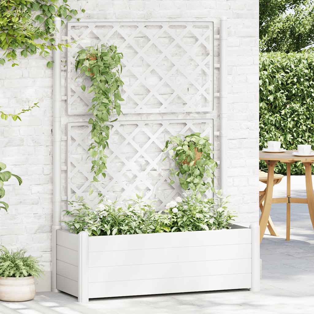 plant pots with trellis 100x PP   plant pots