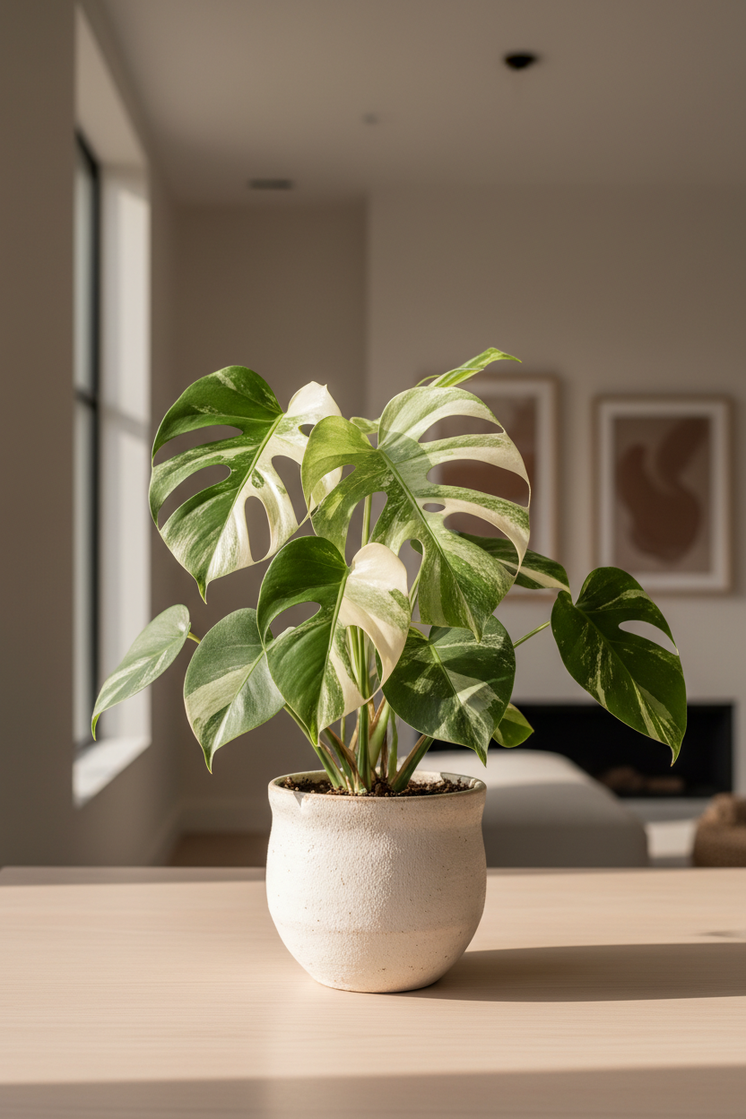 Monstera 'Mint' – Rare Variegated Monstera deliciosa