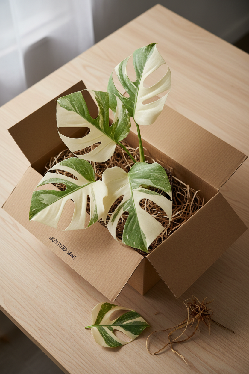 Monstera 'Mint' – Rare Variegated Monstera deliciosa
