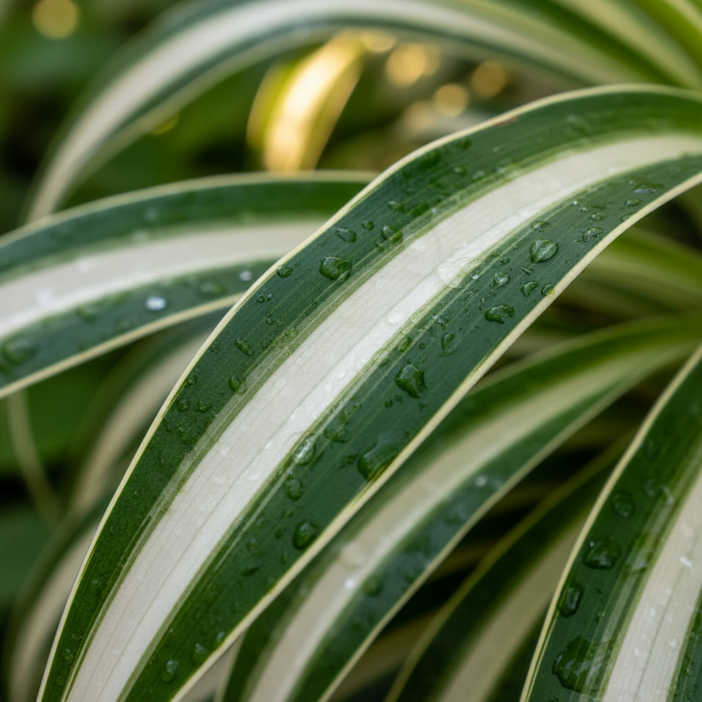 Spider Plant Reverse Leaf Detail