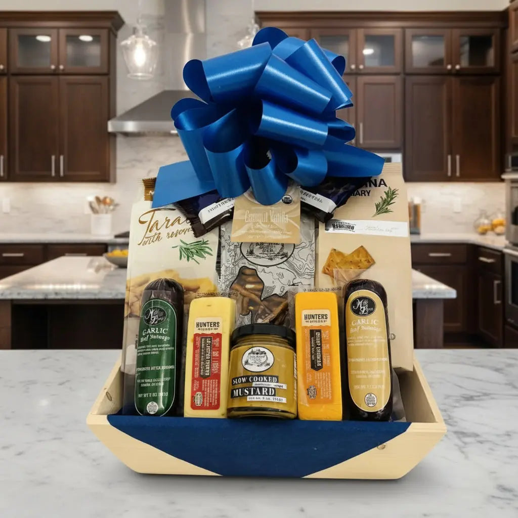 Jenny's Italian Sausage & Cheese Gift Basket - Premium Charcuterie Gift