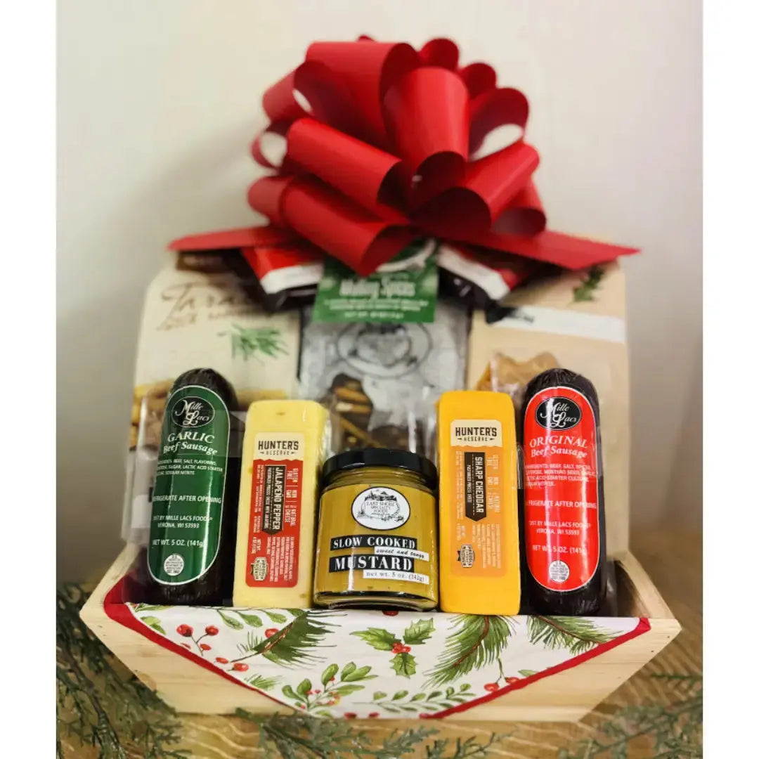 Jenny's Italian Sausage & Cheese Gift Basket - Premium Charcuterie Gift